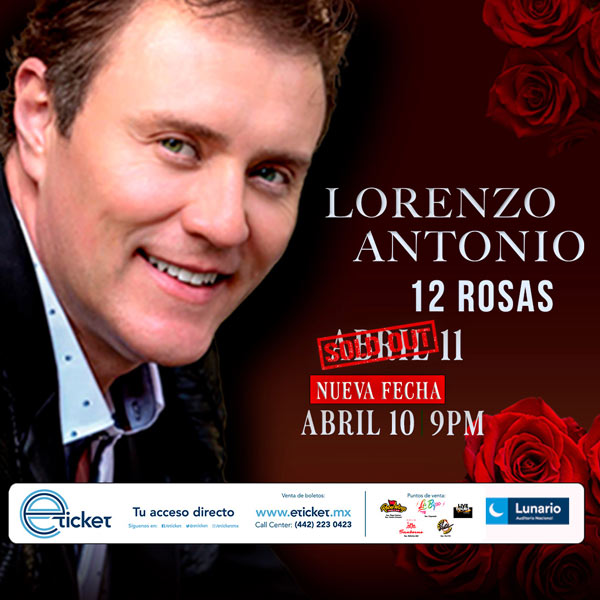 Lorenzo Antonio Doce Rosas Da Fecha Lunario Del Auditorio