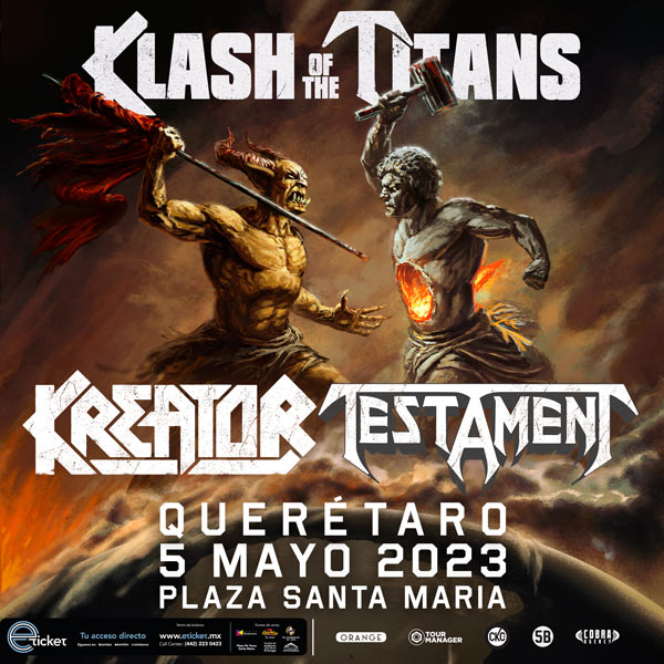 KREATOR + TESTAMENT KLASH OF THE TITANS Plaza Santa María SANTIAGO