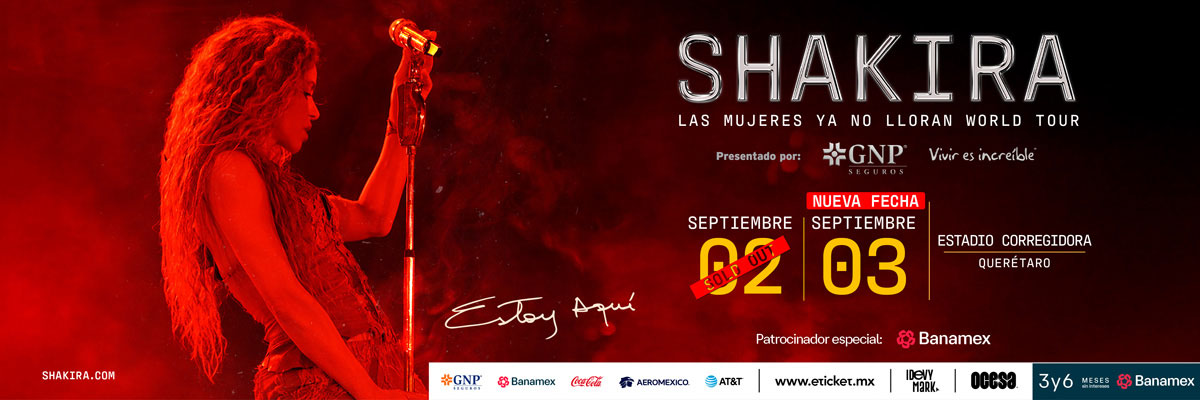 SHAKIRA - LAS MUJERES YA NO LLORAN WORLD TOUR