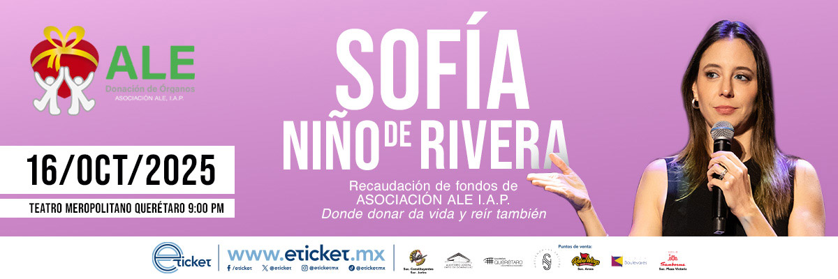 RECAUDACION DE FONDOS A BENEFICIO DE ASOCIACIN ALE I.A.P POR SOFA NIO DE RIVERA - DONDE DONAR DA VIDA Y REIR TAMBIN