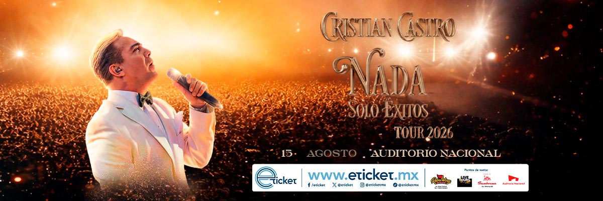CRISTIAN CASTRO NADA SOLO �XITOS TOUR 2026
