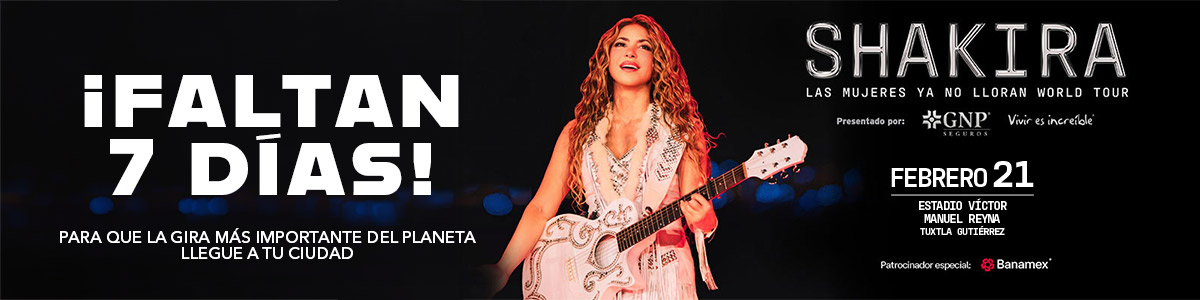 SHAKIRA D�A 7 - TUXTLA