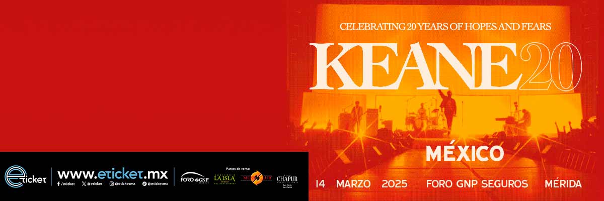 KEANE. Información de próximas fechas y presentaciones. Compra tus ...