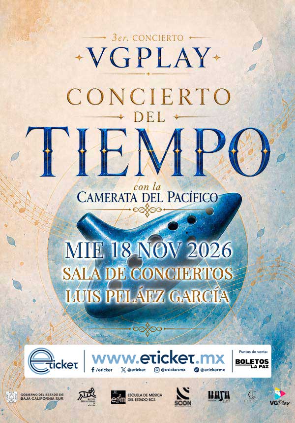 Imagem da fonte — 3ER CONCIERTO VGPLAY - CONCIERTO DEL TIEMPO